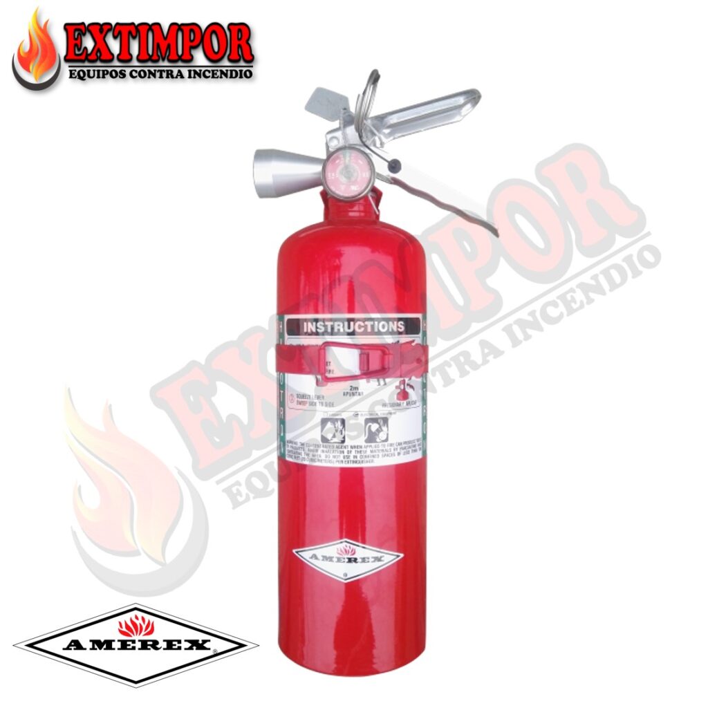 Extintor HALOTRON Modelo B386T 5 Libras Amerex - extimpor